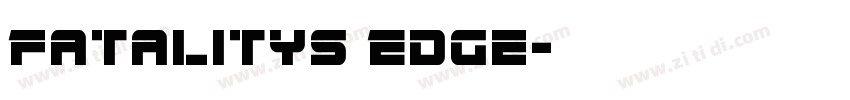 Fatalitys Edge字体转换